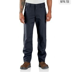 NEW Carhartt Rugged Flex Canvas Work Pant - Navy | Size 32 x 30